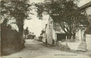 Pc Chelmondiston The Green Village Street Scene Nr Ipswich Suffolk 1923