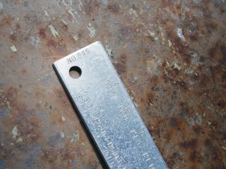 Vintage Aluminum SQUANGLE SQUARE BY MAYES No.  B45 Miter Carpenter Angle Level 5