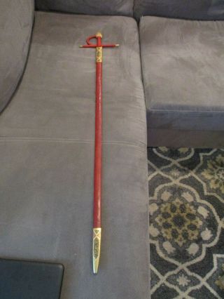 Sword From Toledo Spain Bull Fighting Abercrombie & Fitch Sheath