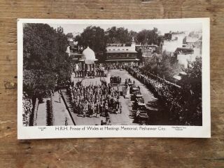 H.  R.  H.  Prince Of Wales Hastings Memorial Peshawar.  Pakistan.  India.  Rp Postcard.