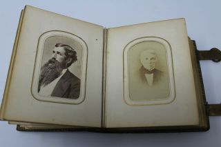 Victorian Cabinet Cards (52) Photo Album Man Woman Child Animal 1800s