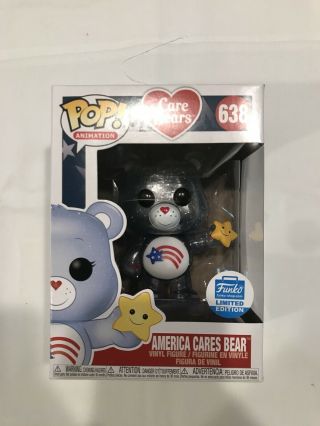 Funko Pop Animation Care Bears America Cares Bear 638 Funko Shop Le In Hand