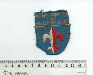 1937 World Scout Jamboree Nederland Contingent  Scout Badge / Patch