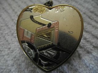 Sankyo Heart Shaped Musical Keychain Locket,