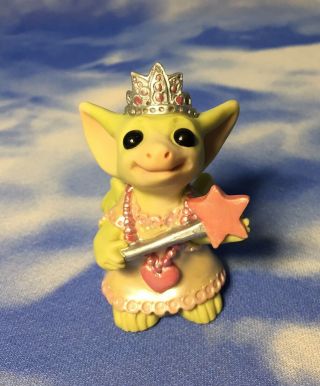 Htf Adorable Retired Pocket Dragons " Playing Princess " Figurine 002931 Rguc