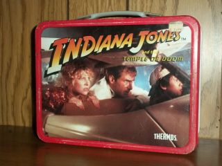Thermos Indiana Jones & the Temple of Doom Metal Lunch Box vintage 1984 2