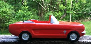 Red Ford Mustang 60s Convertible Car Planter Ceramic Vase Novelty Teleflora Gift