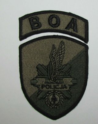 Poland Policja Boa Spap Polska Federal Police Swat Ert Esu Trt Patch Old H&l