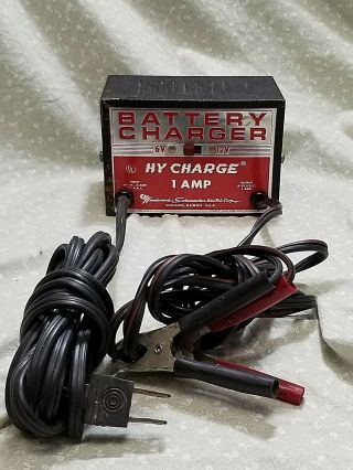 Vintage Woodward Schumacher Hy Charge Battery Charger 1 Amp
