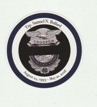 Nc Hwy Patrol Memorial Poster - Sticker & Nascar Poster