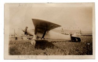 Oh Ohio Cincinnati Charles Lindbergh Spirit Of St.  Louis Airplane Snapshot Photo