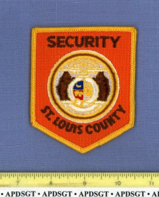 St Louis County Security Missouri Sheriff Court Police Patch State Seal