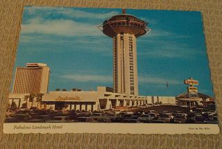 Fabulous Landmark Hotel Casino Las Vegas Nevada Postcard 1960 