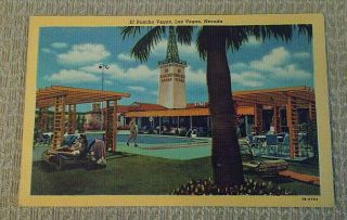Early Las Vegas Nv Postcard El Rancho Vegas 1946 I Combine