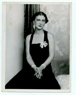 Vintage Photo By Bertram Park,  Princess Marina Of Greece Duchess Of Kent