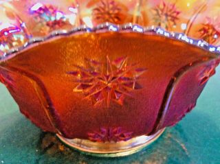 Carnival Glass Old Marigold Shade 7 1/2” Wide 3” Inside Hole 3 1/2” T