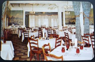 1950s Dining Room Lancey House Restaurant,  Route 100,  Pittsfield,  Maine