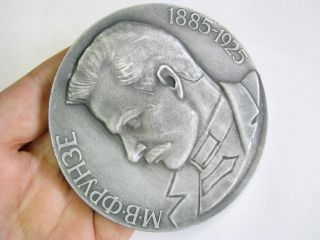 Old Table Medal Soviet Russian Brass USSR Frunze Hero of the Civil War Propagand 5