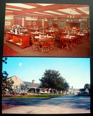 2 1950s - 60s Conestoga Motor Inn,  Us Route 222,  Lancaster Pa,  Conestoga Wagon