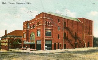 Busby Theatre Mcalester Oklahoma Ok Early 1900 