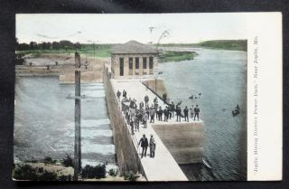 Joplin,  Mo,  Jopline Mining District Power Dam,  1907 Flag Cancel On 2 Cent Stamp