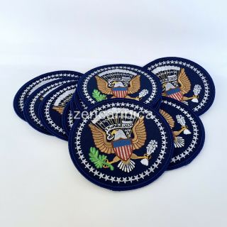 Set Of 10 Us Presidential Seal Of The President Embroidered Patches (iron - On)