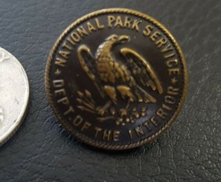 Vintage National Park Service Official Uniform Button Large (1)