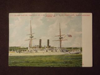 U.  S.  Cruiser Boston,  Vintage 1900 