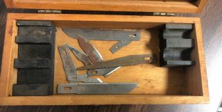 Vintage X - ACTO Knife Tools Chest No 83 With Wood Box 2
