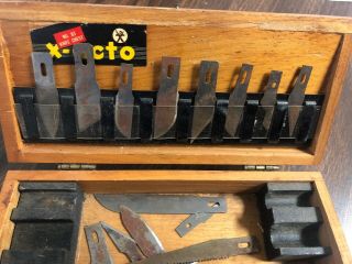 Vintage X - ACTO Knife Tools Chest No 83 With Wood Box 3