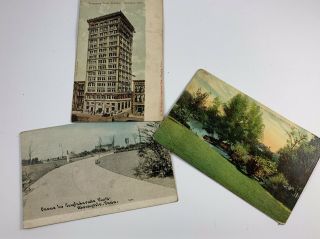 Set Of 3 Vintage Souvenir Postcards From Memphis Tennessee