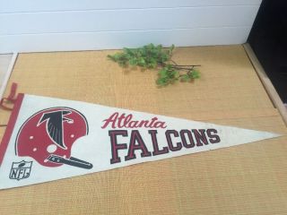Vintage Atlanta Falcons Football Felt Pennant Measures 29 ".