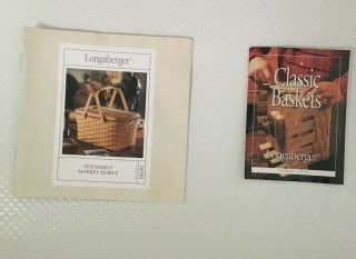 Longaberger Founder ' s Market Basket,  With Lid & Guarantee of Authenticity Card 7