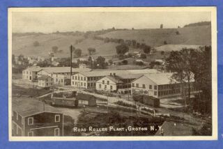 Groton,  Ny,  Road Roller Plant,  Postcard 1910