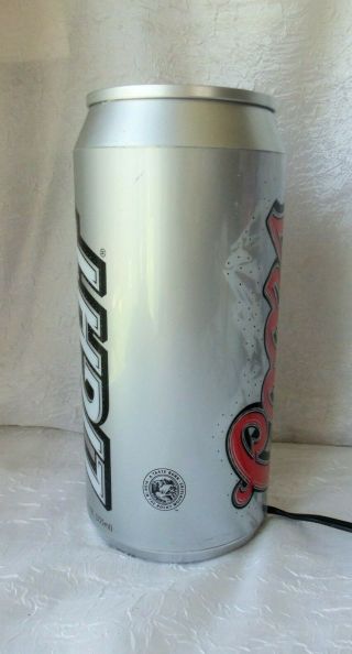 Coors Light Rotating Beer Can Lamp Advertisement Bar Sign Mancave 28 8