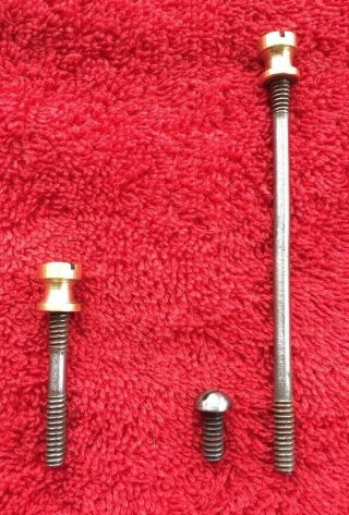 Vintage Steel Rods With Brass Nuts For A Stanley No.  5 Plane For Low Knob,  Tote