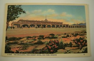 Vint.  Linen Color Postcard Of Arizona - The Escalante - Fred Harvey Hotel,  Ash Fork