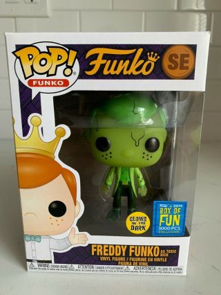 Funko Pop Freddy Funko As Toxic Rick Gitd Glow Box Of Fun Fundays 2019 Le 3000
