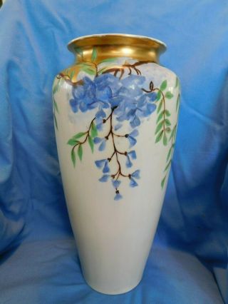 Final Antique Limoges Vase - Large - Hand Painted - Signed 13