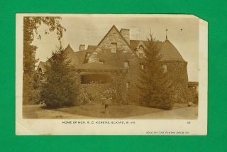 Elkins,  Wv,  A Real Photo Post Card View Of Hon.  R C Kerens Home,  Nov 1911