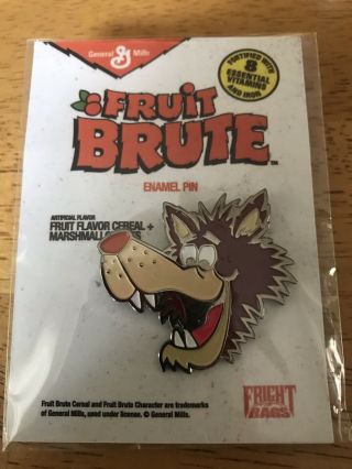 Rare Fright Rags General Mills Cereal Monsters Enamel Pins Horror Cereal Classic