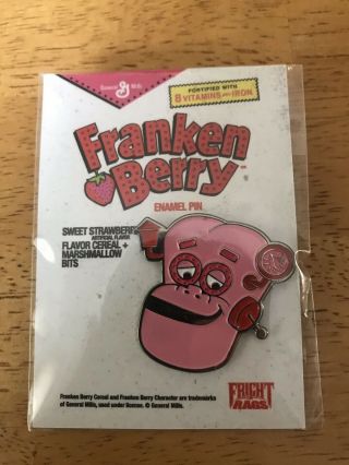 Rare Fright Rags General Mills Cereal Monsters Enamel Pins Horror cereal classic 2