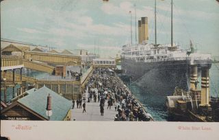 Baltic White Star Line Postcard