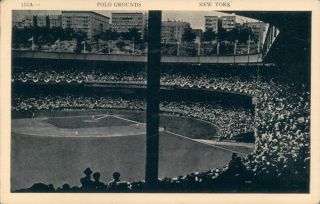 York City Postcard Polo Grounds Home Of The York Giants View From Stands