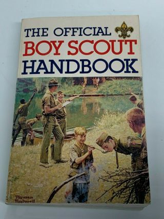 The Official Boy Scout Handbook 1984 With Norman Rockwell Cover Vintage