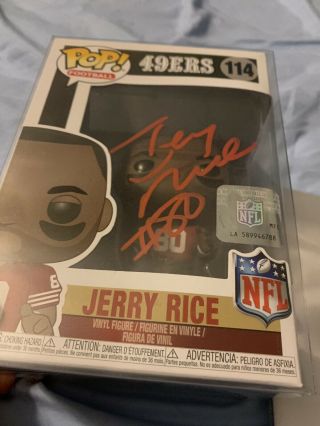 Ultra Rare Jerry Rice Signed Pop Funko 10/10