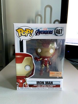 Funko Pop Marvel Avengers Endgame Iron Man 467 - Box Lunch Exclusive