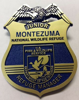 Montezuma National Wildlife Refuge Manager Jr Junior Ranger Badge Nps Park