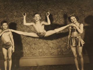 My Brother has it also Vintage Circus Family Photo 8x10 these are circa 50 ' s 3