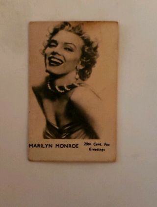 Choice 1960 Marilyn Monroe Mini - Card Hard To Find